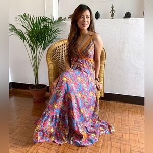 Paisley Print Summer Maxi Dress